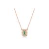 Swarovski Octagonal Cut Rose Gold Plated Necklace Women necklace 5650069