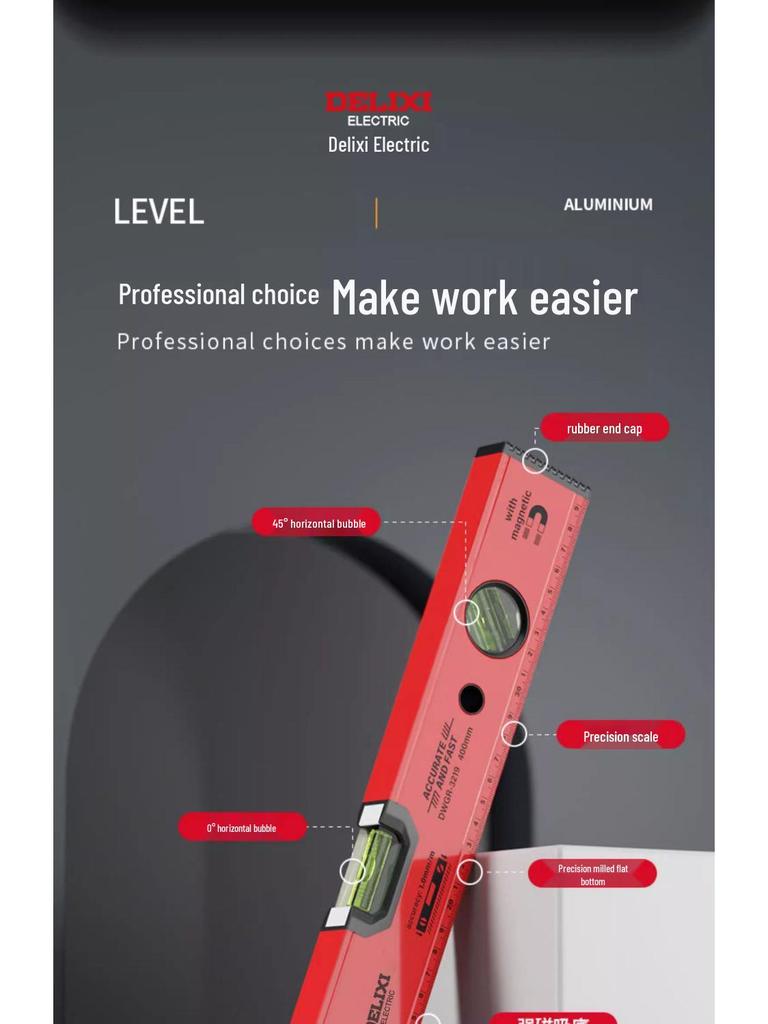 Высокоточный мини-уровень с сильным магнитом и алюминиевым сплавом