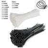 50/100pcs Self Locking Plastic Nylon Cable Tie Black Cable Tie Fastening Ring Self-Locking Industrial Cable Tie Cable Tie Set