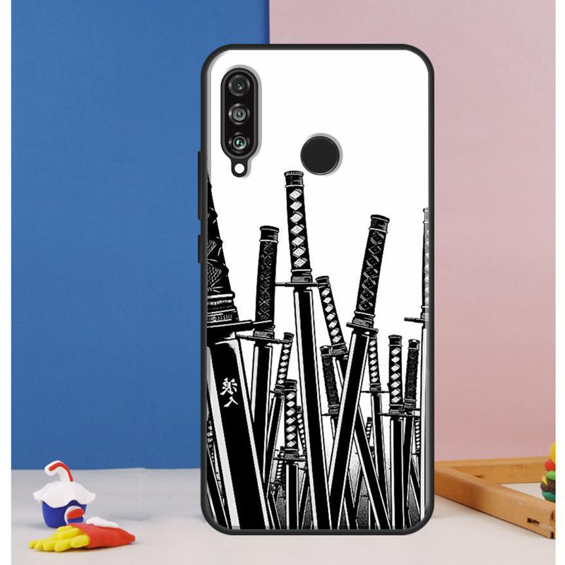 Japan Samurai Ninja Ronin For Huawei Nova Y90 Y70 Y60 Y72 Y61 Y91 12s 12i 11i 7i 8i 9 10 SE P60 Pro P30 P40 Lite Case
