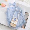 Dog Clothes Spring Summer Princess Wind Messenger Bag Dress Small Dog Than Bear Fairy Dress Cat Pet Clothes