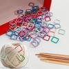 Hand-Knitted Anti-Unraveling Metal Safety Pin Stitch Markers for Knitting