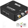 Adaptateur RCA Vers HDMI - Zamus - Mini AV - 1080P - Compatible PS2 Et Wii - Noir