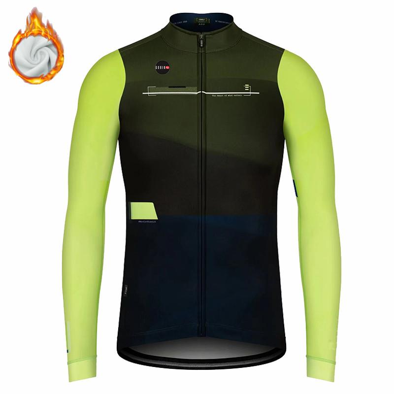 2027 New Gobikful -Men's Cycling Clothing Set, Thermal Wool Long Wool Set and Long Pants for Outdoor Mountain Bike Riding