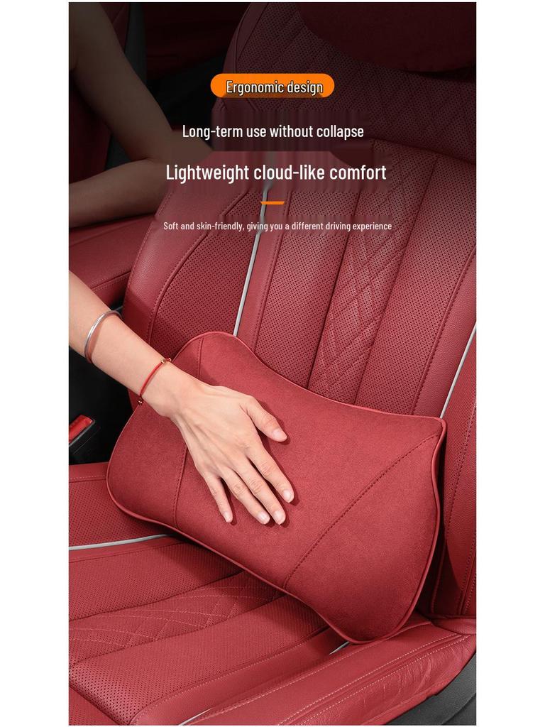 Подушка-подголовник для поясничной поддержки, совместимая с Mini Cooper, подушка для шеи для F54 F55 F56 - Фиолетовый