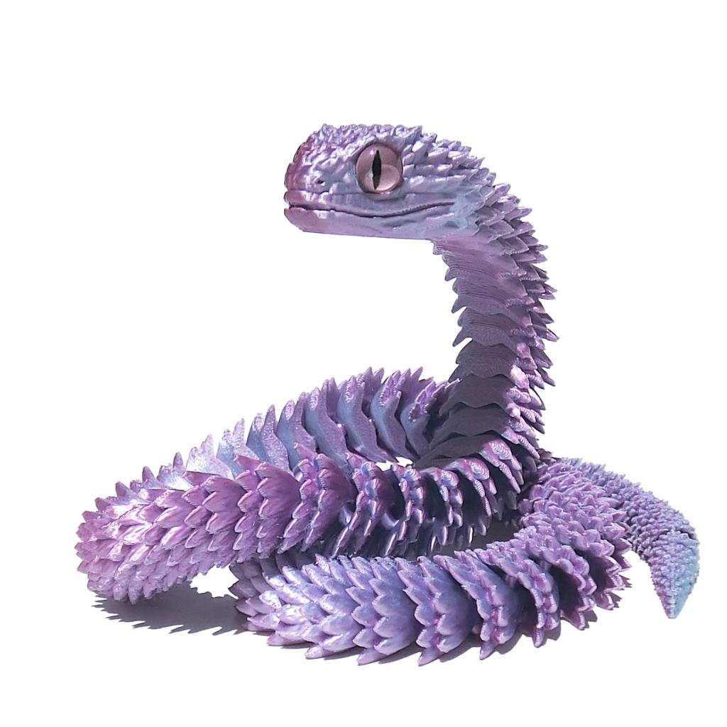 3D-печатная фигурка змеи с подвижными суставами, имитация змеи, креативное украшение для домашнего офиса, новогодние подарки, поделки, подарок