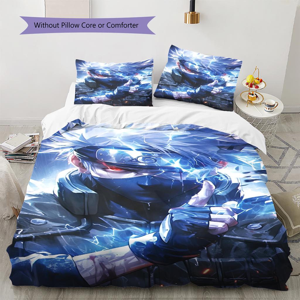 Мультяшный Узор Комплект Постельного Белья Одеяло Пододеяльник Наволочка Домашний Декор Подарок на День Рождения (1 пододеяльник + 2 наволочки, без наполнителя)