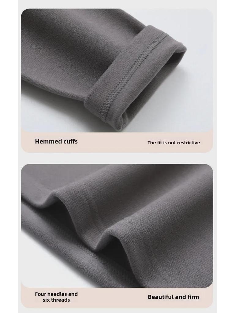 Мужской комплект термобелья из немецкого бархата — утепленный для осени/зимы с увлажняющей гиалуроновой кислотой, в комплект входит верх и низ.