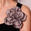 Korean Style Large Flower Camellia Brooch Badge Rhinestones Brooch Suit Collar Pin  Gift