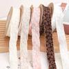 Embossed Flowers Lace Polyester Ribbons For Diy Box Wrapping Accessoires Handmade Crafts Hair Bows Wedding Sewing Decor