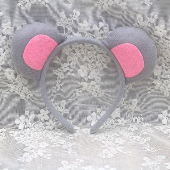 Комплект костюма мыши, повязка на голову с ушками, хвостом, носом, галстуком-бабочкой, перчатками, аксессуарами для костюма для косплея