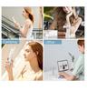 Portable Fan 2000mAh USB Rechargeable 3 Speed Mini Handheld Foldable Fan Hand Held Small Pocket Travel Fan with Handy Power Bank