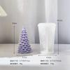 3D Christmas Tree Candle Silicone Mold DIY Christmas Decor Candle Making Handmade Soap Plaster Resin Baking Tools Holiday Gifts