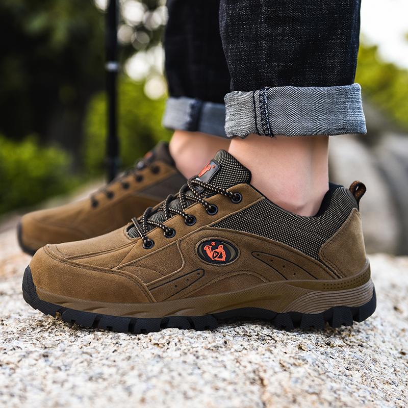 Couple Plus Size Fashionable Anti Slip Low Top Outdoor Hiking Shoes Sports and Leisure Shoes Hiking Shoes 36-49