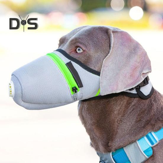 Защитная маска для лица собаки, регулируемая посадка, многоразовый дышащий фильтр для защиты рта собаки, респиратор, товары для животных