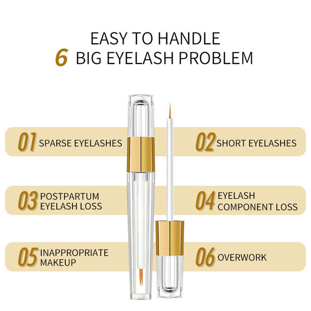 Тушь для ресниц Double Fork Lengthening, сыворотка для роста ресниц способствует росту ресниц, утолщению и удлинению, 3 мл