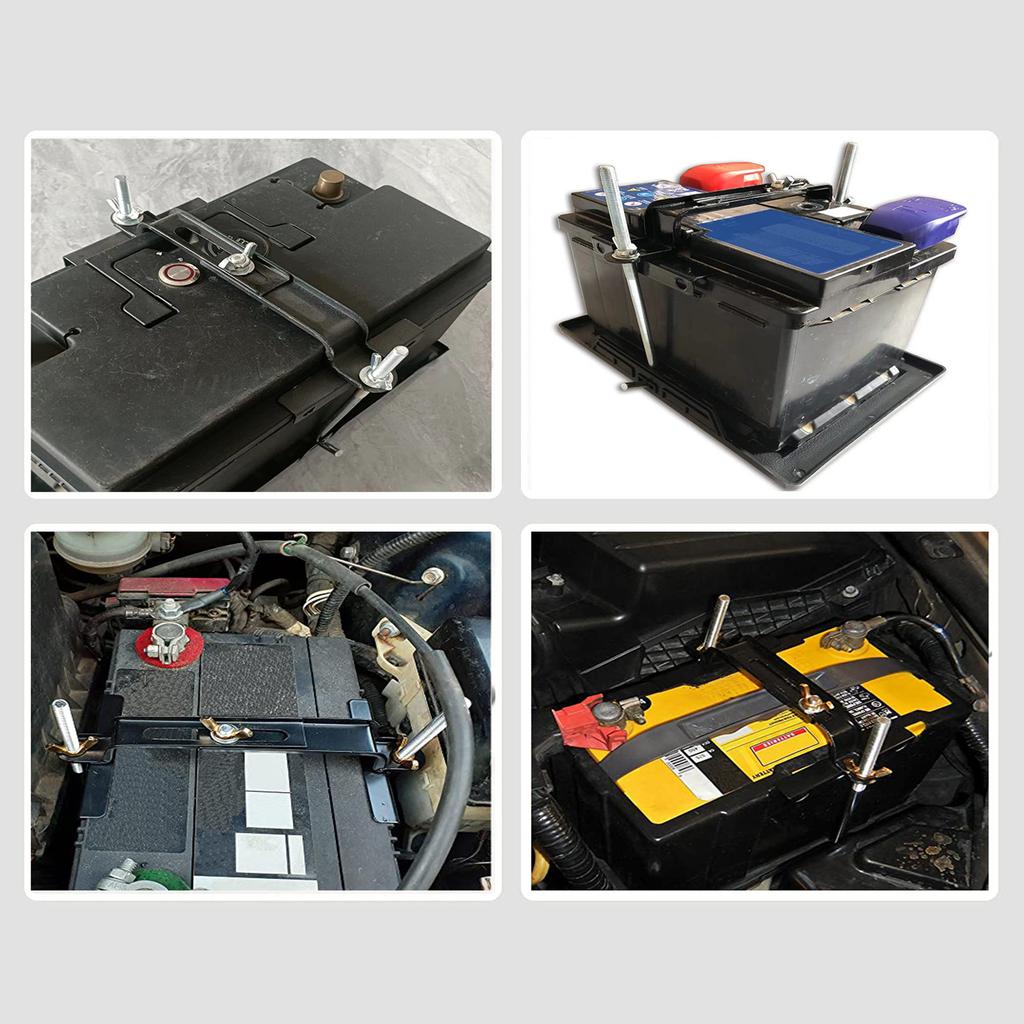 J Hook Battery Hold Down Bracket Car Fixed Battery Holder Universal Battery Crossbar for Car SUV Truck Automotive Accessories