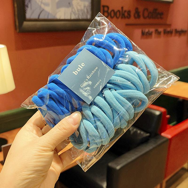 50 шт./набор женские и девочки 4 см 2 см цветные нейлоновые эластичные резинки для волос держатели для хвоста