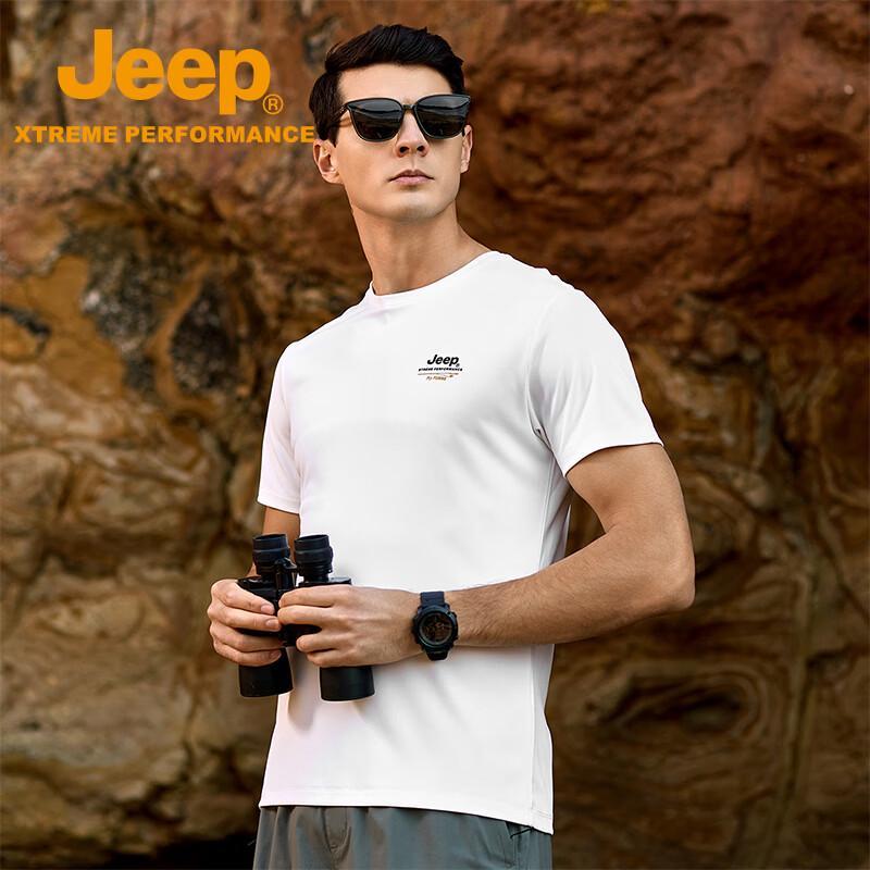 Jeep Men's Round Neck Short-Sleeve Casual T-Shirt P520945010
