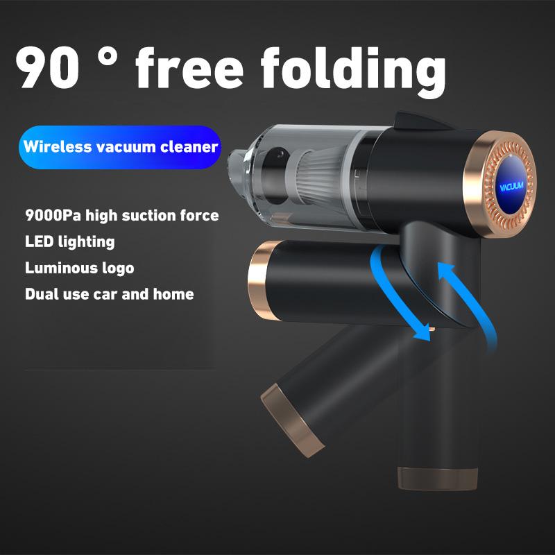 Беспроводной портативный пылесос для автомобиля, мощный всасывающий мини-ручной пылесос для автомобиля и дома