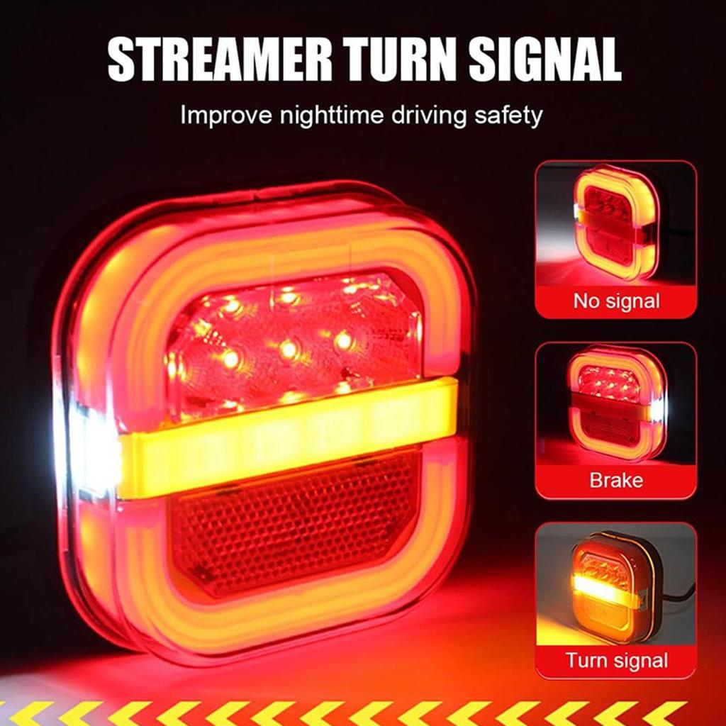 Trailer Tail Lights, Rear Lamps for Towing Trucks and Trailers | High Brightness Wireless