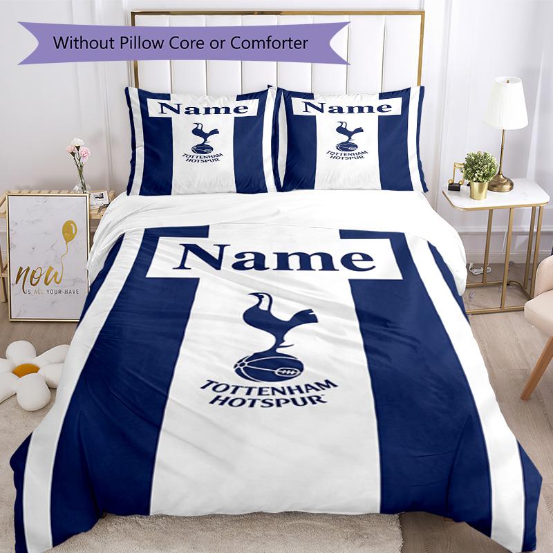 3Pcs Custom Name Tottenham Hotspur Bedding Set Duvet Cover Closure Includes 1Duvet Cover 2Pillowcases Soft And Comfortable For All Seasons