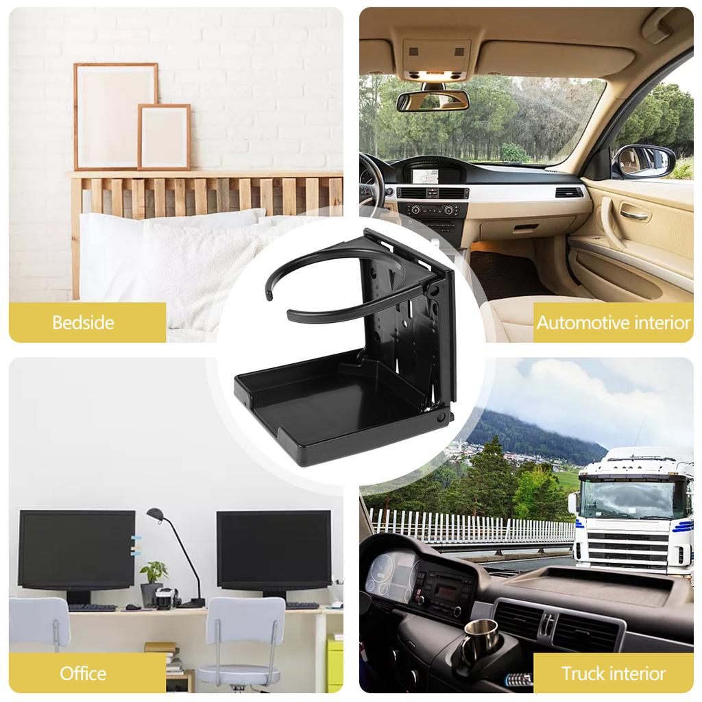 3PCS/Set Adjustable Folding Drink Holder Wearproof Car Cup Holder Universal Car Bottle Holder with Screws Tapes Waterproof Wall