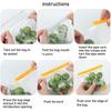 5PCS Reusable Practical Plastic Sealing Clip Fresh Lock Refrigeration Tool Magic Sealer Stick