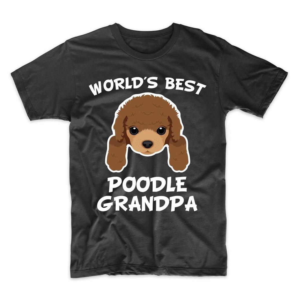 Poodle Grandpa Shirt - World's Best Poodle Grandpa Dog Granddog T-Shirt