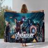Мультяшное фланелевое одеяло Мстители Человек-паук от Marvel, Ультрамягкое теплое плюшевое покрывало для дома, спальни, кровати, дивана, офиса, пикника
