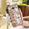 Anti-dust Wrist Strap Phone Case For Samsung Galaxy J510/J5 2016/J5108 Fashion Design Kickstand Silicone Cute Anti-knock