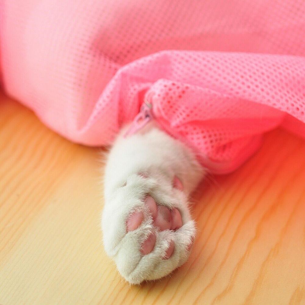 Прочная защитная сетка для купания, мешок для стирки против царапин, для стрижки когтей, для груминга кошек, для тренировок