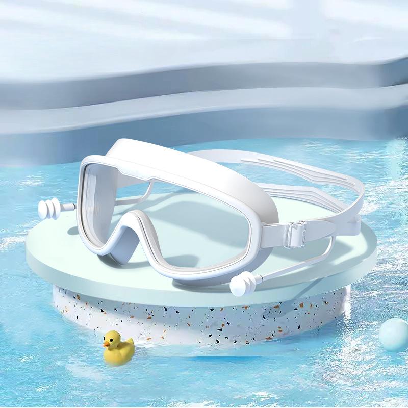Высококачественные водонепроницаемые и незапотевающие плавательные очки, плавательные очки с большой оправой, водонепроницаемые и незапотевающие плавательные очки