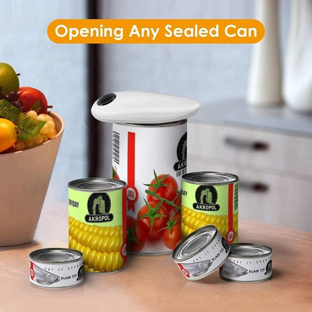 Electric Can Opener Automatic Touch Handheld Can Openers Smooth Edge Practical Jar Bottle Openers Bar Kitchen Gadgets 6