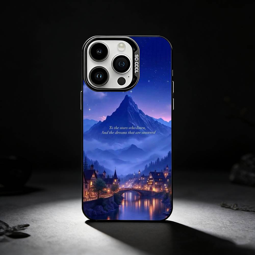 A Court-of-Mist-and Fury Phone Case For iPhone 17,16,15,14,13,12,11 Plus,Pro Max,XS,Colored silver phone case