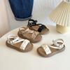 Детские и для девочек 2025 сандалии с открытым носком темпераментные летние новая мода корейская версия принцесса милые универсальные в иностранном стиле сандалии
