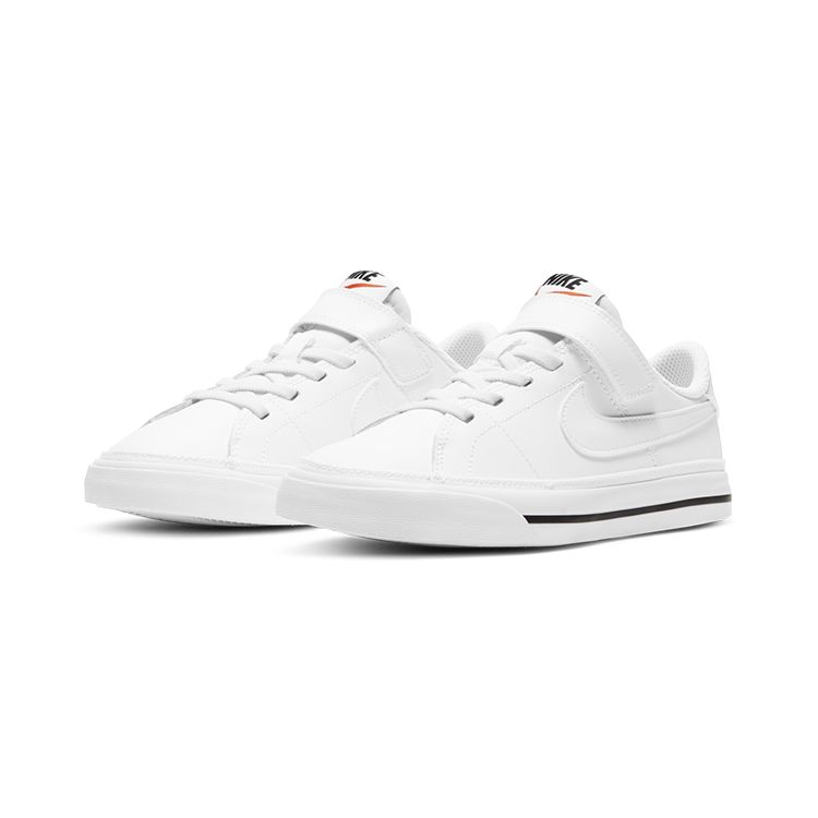 Nike Кроссовки детские Court Legacy PS White, черные DA5381-100