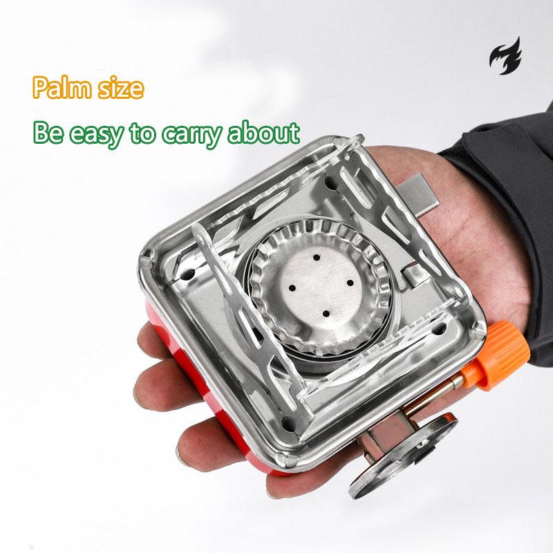 Газовая плита для кемпинга, мини-нагреватель большой мощности, газовая плита, посуда, уличная туристическая горелка, портативная посуда для пикника, барбекю, барбекю