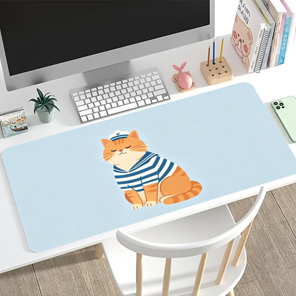 Mouse Pad Cute Dachshund Puppy Print Anti Slip Rubber Desk Mat Stitched Edge Keyboard Pad For Pc Laptop Gaming Office Decor