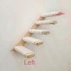 Cat Climbing Frame Scratching Platform New Zealand Pine Solid Wood Sisal Left and Right Wall Mounted Cat Ladder Pet Supplies