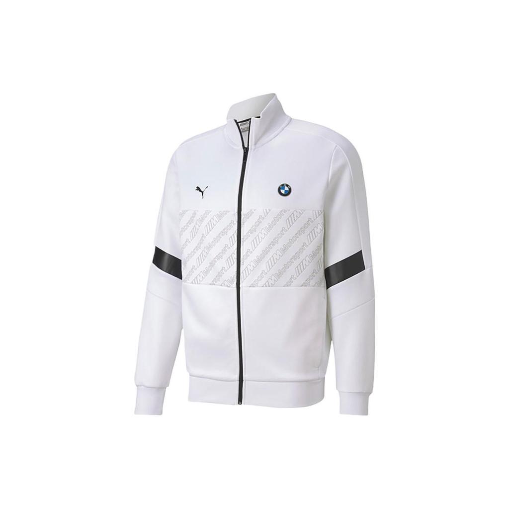 Puma X BMW Color Block Logo Track Jacket Men Jackets White 596094-02