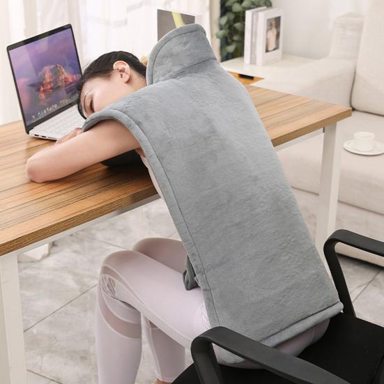 Электрическая грелка с розеткой UK Регулируемые кнопки Автоматическое выключение Подогрев шеи, плеч, спины 9 уровней Регулировка температуры Управление одной кнопкой Грелка