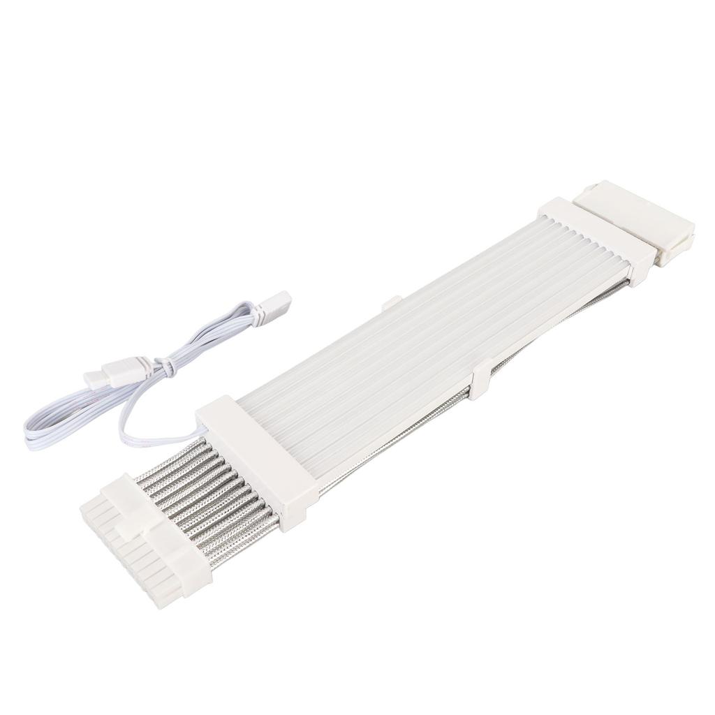 ARGB Extension Sleeved Cable 5V 18AWG Flexible High Current Support Synchronized PSU Cable with Multiple Color Modes