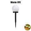 6PCS LED Solar Lawn Light Spherical Energy Saving Waterproof Simple Atmosphere Lighting Outdoor Garden Lawn Street Garden Lights