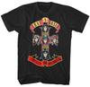 Guns N Roses Appetite for Destruction Мужская футболка Музыка Классическая футболка группы Черная Унисекс футболка