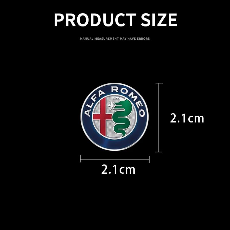 NPGYU1 1/2/5/10pcs Car Stickers emblem Auto Decor Decals For Alfa Romeo Giulia Stelvio Giulietta 156 159 147 Mito Tonale Brera Disco V