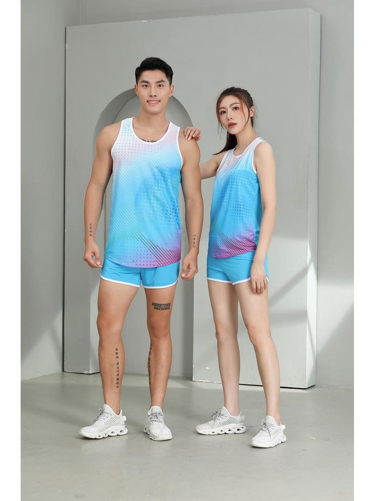 Мужской и женский летний комплект тренировочной формы для марафона