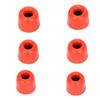 6 шт. Сменные амбушюры с шумоподавлением из пены с эффектом памяти для наушников 4,3 мм - 6,0 мм, красные