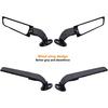 Motorcycle Rear View Mirrors With LED Turn Signal Lights Stealth Mirrors Compatible With Kawasaki Ninja 500 650 Ninja 400 300 ZX6R, Honda CBR300R