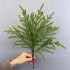 4 шт. Зеленая искусственная сосновая ветка Рождественская елка DIY Венок Искусственные листья Товары для вечеринок Украшение дома Реалистичное зеленое растение